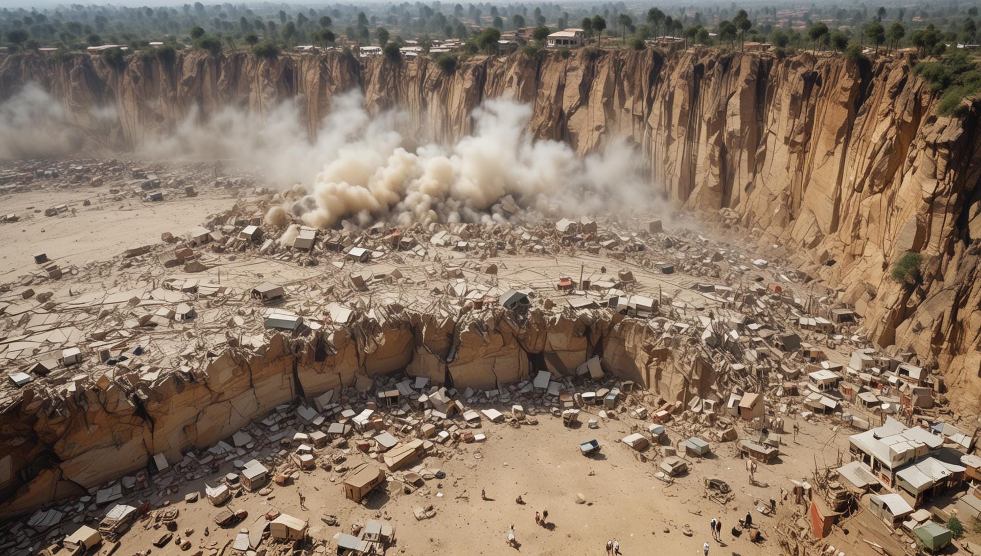Vídeo em tempo real mostra a Terra se partindo durante terremoto histórico em Mianmar
